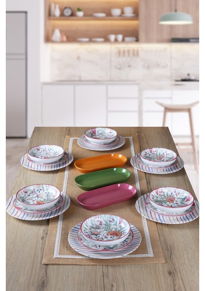 Pateh 6 Kişilik 21 Parça Yemek Takımı