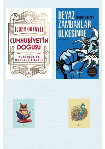 Cumhuriyet'in Doğuşu - Ilber Ortaylı - Beyaz Zambaklar Ülkesinde - Grigory Petrov -Not Defterli Seti