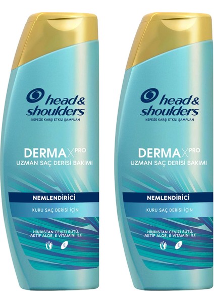 Head & Shoulders Dermaxpro Nemlendirici Kepek Karşıtı Şampuan Kuru Saç Derisi Için 350 ml X2