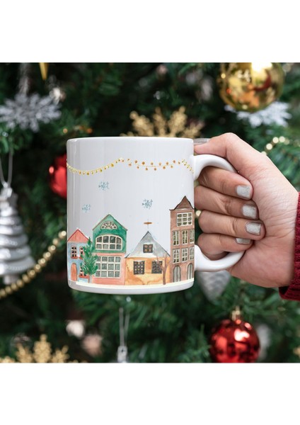 Kış Masalı Yılbaşı Hediyesi Kupa Bardak