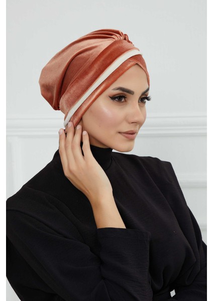 Çift Renkli Kadife BONE,B-23K