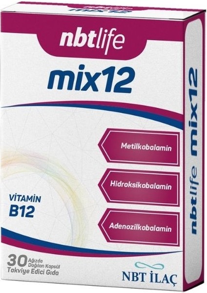 Nbt Life MIX12 Ağızda Dağılan Kapsül 30 Luk