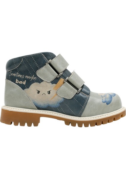 Çocuk Vegan Deri Turkuaz Uzun Bot - Sometimes Maybe Good Tasarım modelleri