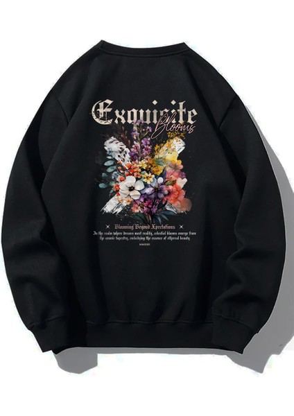 Brz Collection Unisex Oversize Exquisite Blooms Sweatshirt