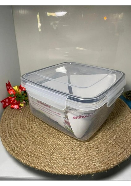 Sızdırmaz Kare Plastik Saklama Kabı 2400ML fiyatları