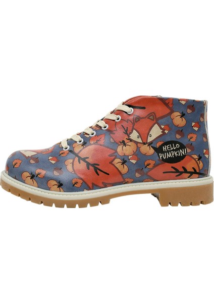 Kadın Vegan Deri Mavi Bilekte Bot - Hello Pumpkin Tasarım fiyatları