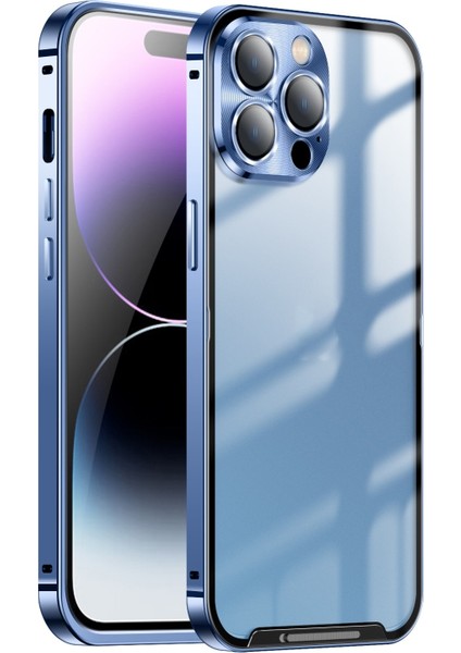 Iphone 14 Pro Max Için Mat Metal Telefon Kılıfı (Yurt Dışından)
