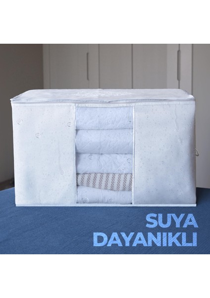 Cuty Home Cutyhome Ok Home Ev Tekstil Pencereli Beyaz Hurç-3'lü Set