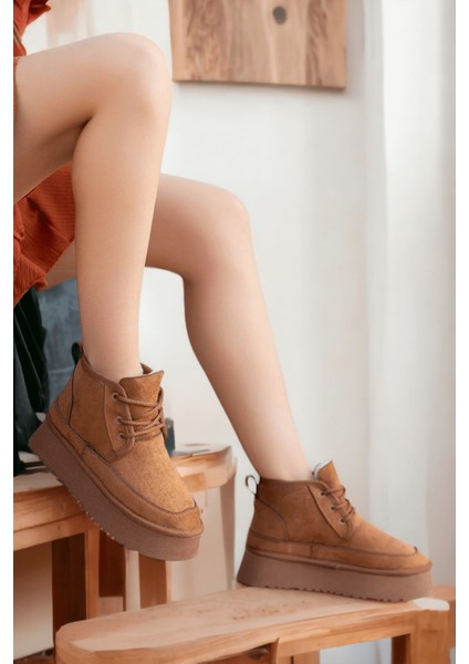 Ugy Taba (4.5 Cm) Içi Kürklü Bağcıklı Günlük Kullanım Bot modelleri