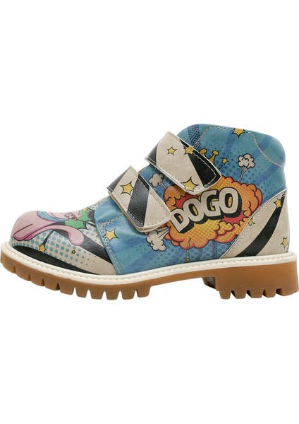 Çocuk Vegan Deri Çok Renkli Uzun Bot - Dogo Cool Tasarım fiyatları
