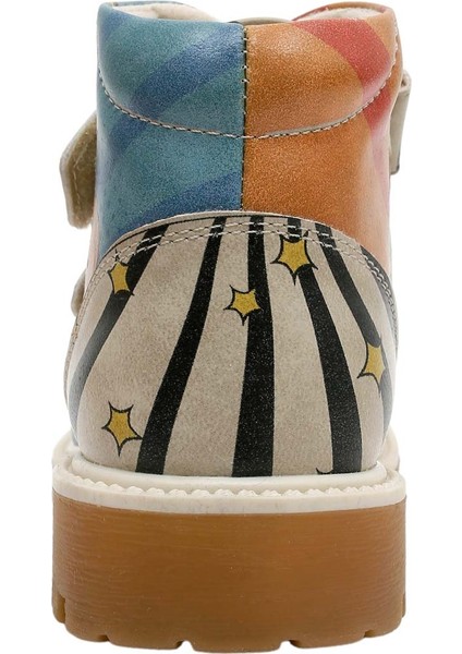 Çocuk Vegan Deri Çok Renkli Uzun Bot - Dogo Cool Tasarım indirimleri