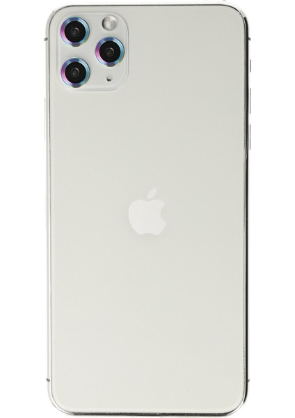 iPhone 11 Pro Kamera Safir Lens Koruyucu - Rainbow