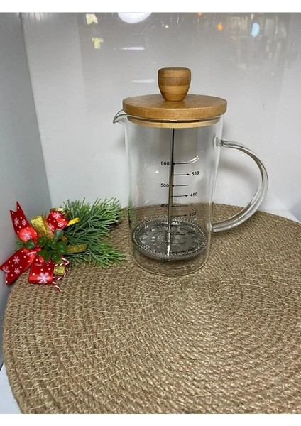 Bambu Kapaklı French Press 600ML fiyatları