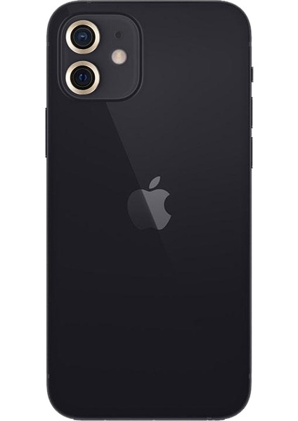 iPhone 12 Kamera Safir Lens Koruyucu - Gold