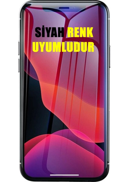 Apple iPhone 8 Ekran Koruyucu 6d Premium Seri Full Büyük Kavisli Apple iPhone 8-Siyah