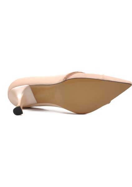 312039 Bej Saten Kadın Stiletto indirimleri