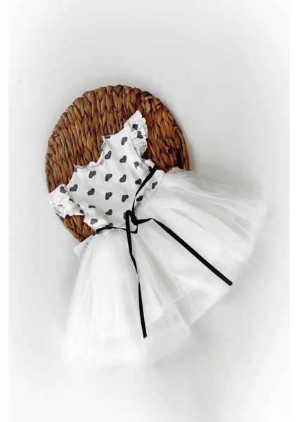 Kız Bebek Çocuk Yazlık Elbise Kısa Kollu Elbklp