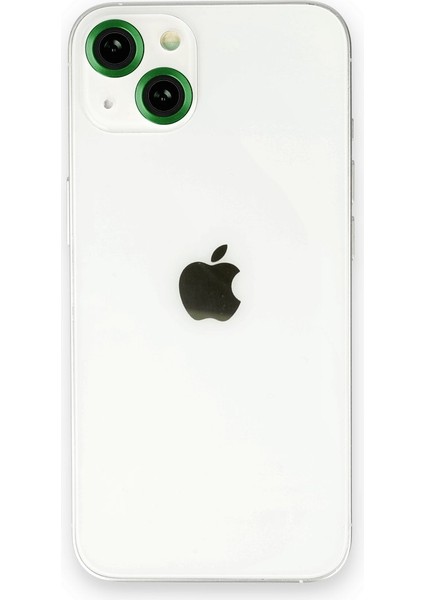 iPhone 14 Kamera Safir Lens Koruyucu - Koyu Yeşil