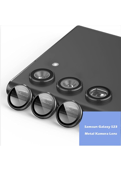 Samsung Galaxy S23 Kamera Safir Lens Koruyucu - Siyah fiyatları