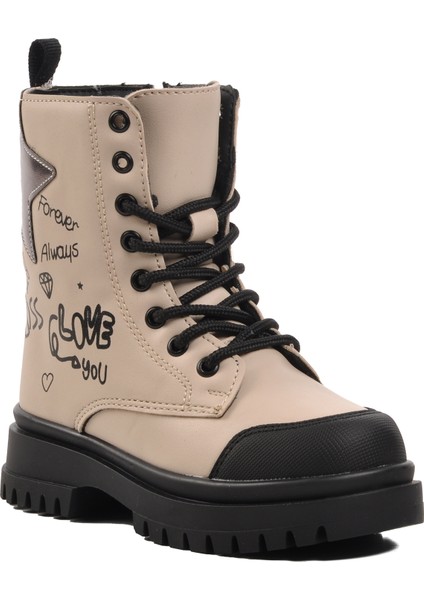 1566-P Bej Içi Polarlı Kız Çocuk Bot modelleri