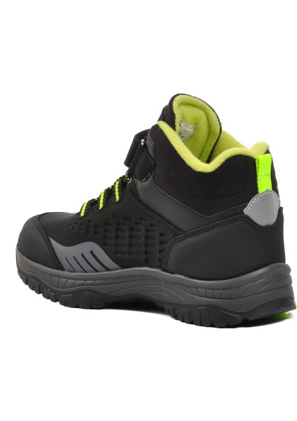 1391-F Siyah-Fosfor Sarı Içi Polarlı Çocuk Outdoor Bot