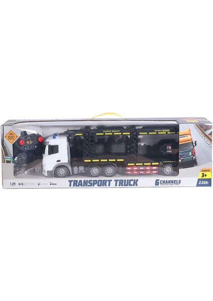 HT188 Kumandalı Şarjlı  Işıklı Transporter Tır 1:24 -Canem