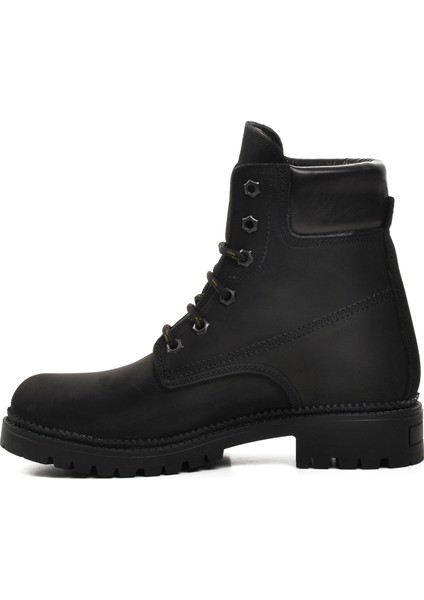 90001-9 Siyah Nubuk Içi Polarlı Hakiki Deri Unisex Bot fiyatları