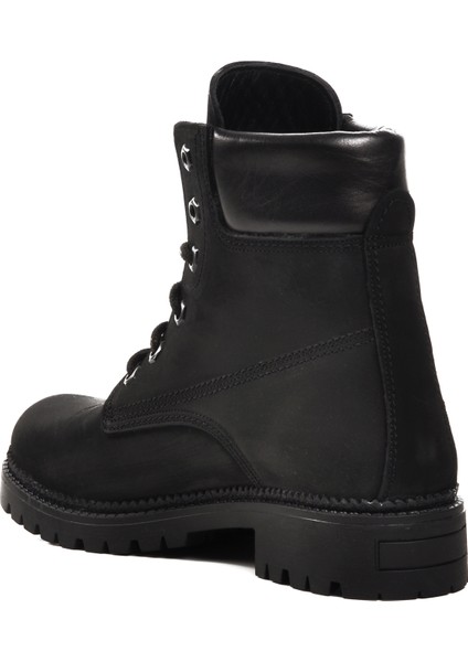 90001-9 Siyah Nubuk Içi Polarlı Hakiki Deri Unisex Bot fırsatları