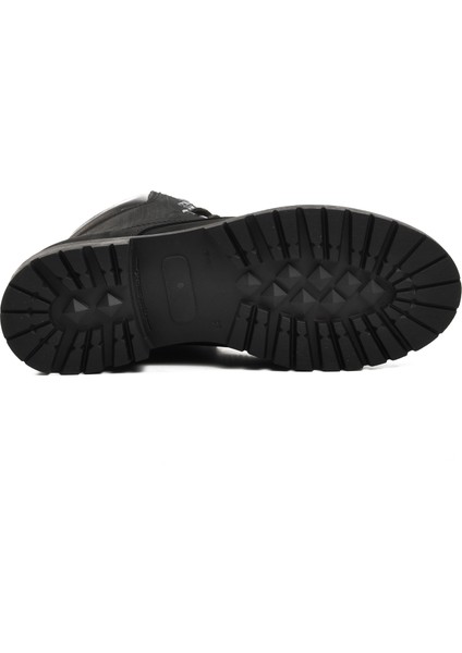 90001-9 Siyah Nubuk Içi Polarlı Hakiki Deri Unisex Bot indirimleri