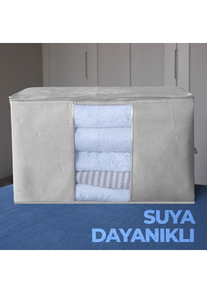 Cuty Home Cutyhome Okhome Ev Tekstil Pencereli Gri Hurç-3'lü Set