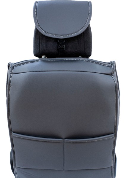 Skoda Yeti Uyumlu Lüx Deri Oto Koltuk Kılıfı Ön Arka Set Planet Serisi Füme fırsatları