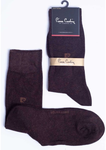 4’lü Erkek Çorap Stoli Wool Bambu Yün Kahverengi 622