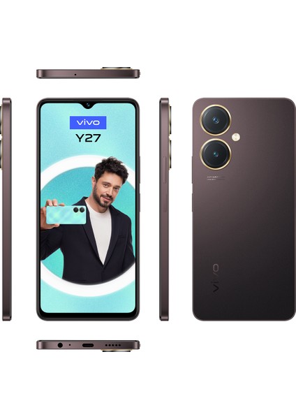 Vivo Y27 128 GB 6 GB Ram (Vivo Türkiye Garantili) Bordo