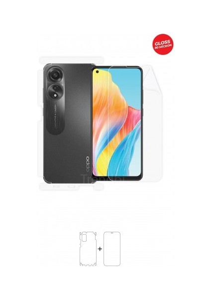 Oppo A78 4g Ön, Arka ve Yan 360 Derece Tam Kaplama Tpu Film