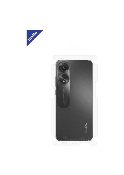 Oppo A78 4g Mat Arka ve Yan Koruyucu Poliüretan Film