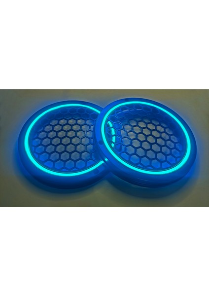 Hoparlör Kapağı 20 cm Ledli 2'li Takım - Buz Mavisi (Ice Blue) modelleri