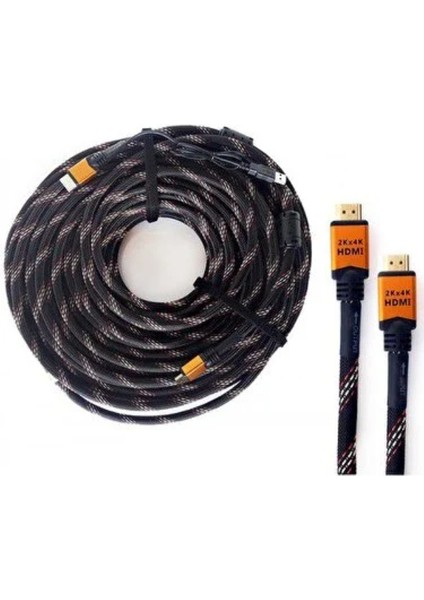 25 Metre HDMI Kablo 25 Metre 4K HDMI Kablo Güç Destekli 25 Metre HDMI Kablo