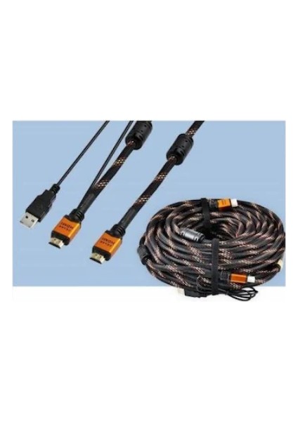25 Metre HDMI Kablo 25 Metre 4K HDMI Kablo Güç Destekli 25 Metre HDMI Kablo fiyatları
