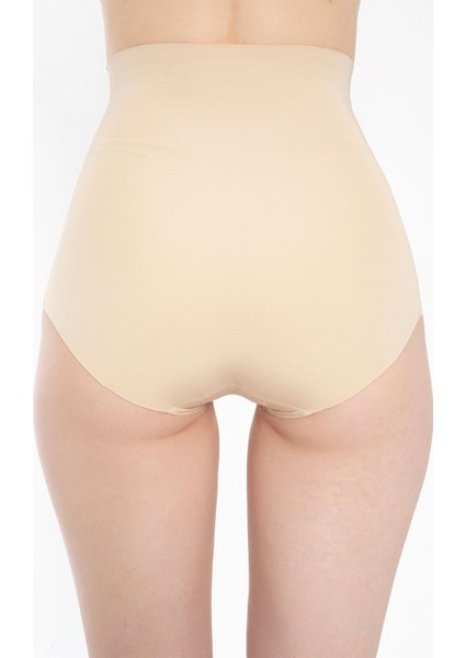 Underwomen Kadın Ten Rengi Iz Yapmayan Lazer Kesim Toparlayıcı Yüksek Bel Slip Korse Ten fırsatları