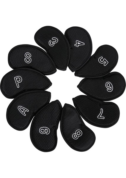 10 Adet/paket Meshy Golf Demir Kafa Kapakları Çoğu Markaya Uygun Golf Kulübü Koruyucuları (Yurt Dışından) fırsatları