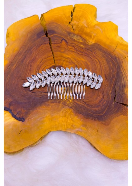 Kristal Taşlı Şık ve Zarif Gelin Tacı ve Saç Aksesuarı