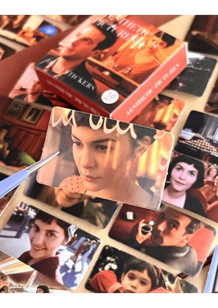 Amelie Filmi Kutu Sticker / Bullet Journal / Defter Süsleme/ Çıkartma / Scrapbook/ Retro