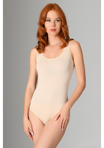 6 Adet, Kalın Askılı, Plastik Çıtçıtlı, Pamuklu & Likralı, Klasik Kesim, Kadın Body