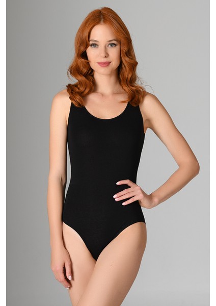 6 Adet, Kalın Askılı, Plastik Çıtçıtlı, Pamuklu & Likralı, Klasik Kesim, Kadın Body