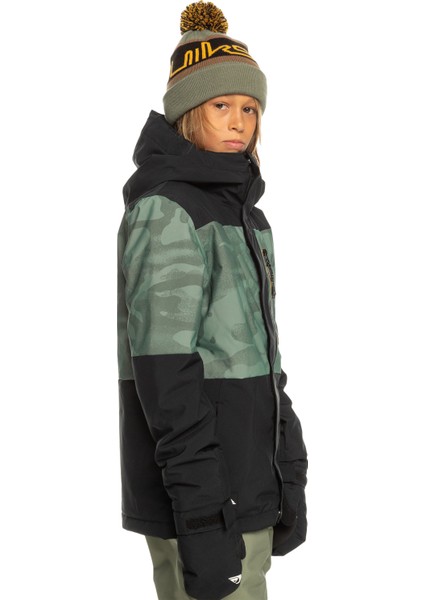 Quıksılver Mıssıon Prınted Block Çocuk Snowboard Montu modelleri