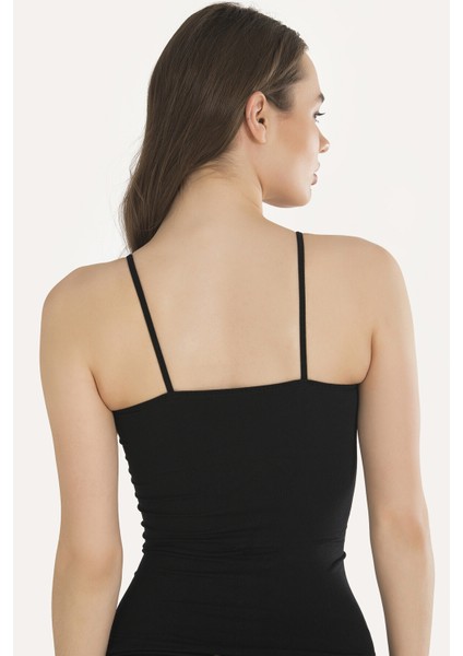 3 Adet, Seamless (Dilişsiz), Likralı, Ince Askılı Kadın Atlet modelleri