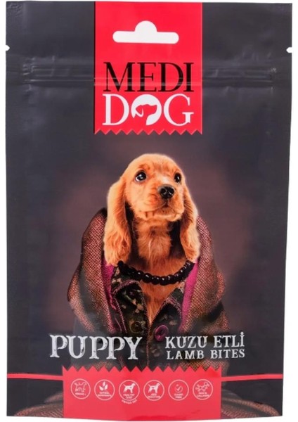 Medidog Kuzu Etli Yavru Köpek Ödül Maması 80 gr