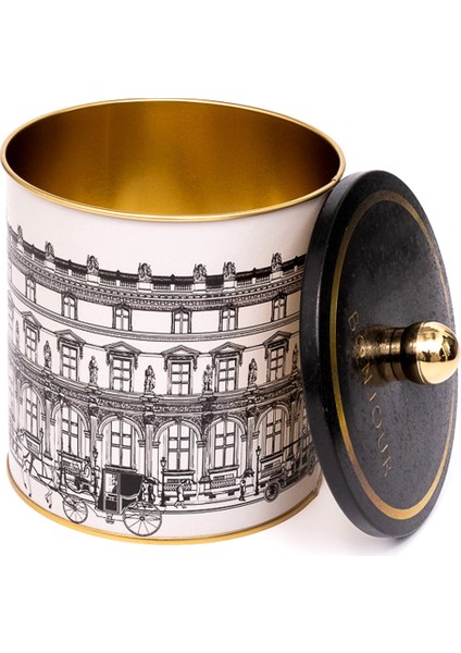 ER143-4F City Bonjour Desenli Yuvarlak Metal Saklama Kabı 14 cm fiyatları