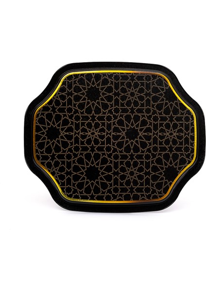 EE166-V2 Trellis Desenli Özel Şekil Tepsi 28X33 cm