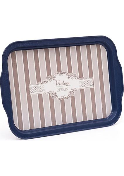 EE162-5B Elegance Blue Desenli Dikdörtgen Tepsi 22X32 cm fiyatları